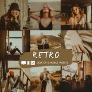 Preset Lightroom Retro dengan tone klasik hangat dan nostalgic.