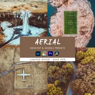 Preset Lightroom Aerial dengan tone clean dan cinematic untuk foto drone dan landscape.